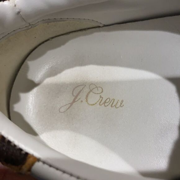 J. Crew Saturday sneakers w/ leopard calf hair size 7 A21 - Picture 9 of 10